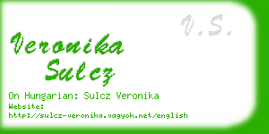 veronika sulcz business card